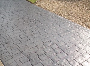 Imprinted concrete driveway Kidderminster 